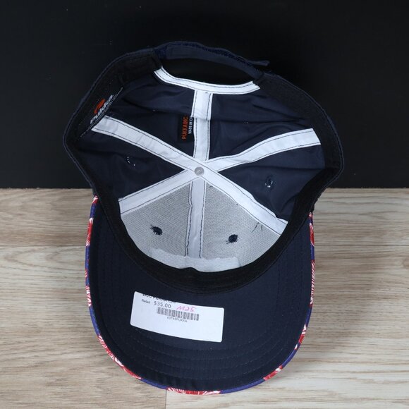 Waialae Country Club Hat Cap Strapback Blue Floral Hawaiian Golf Flag Pukka - Picture 6 of 8
